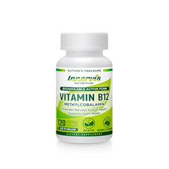 INNERVISNUTRITION Bioavailable Active Form Vitamin B12 120 Vegetable Capsules Support Heart Health Boost Energy