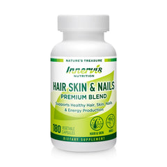 INNERVISNUTRITION Supplement for Hair Skin and Nails – 180 Veggie Capsules Supports Healthy Hair Skin Nails and Energy Production Premium Blend Biotin Vitamin and Minerals