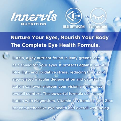 INNERVISNUTRITION Lutein MG Complex 120 Softgels Promotes Eye Health Support Eye Comfort Antioxidant Supplement